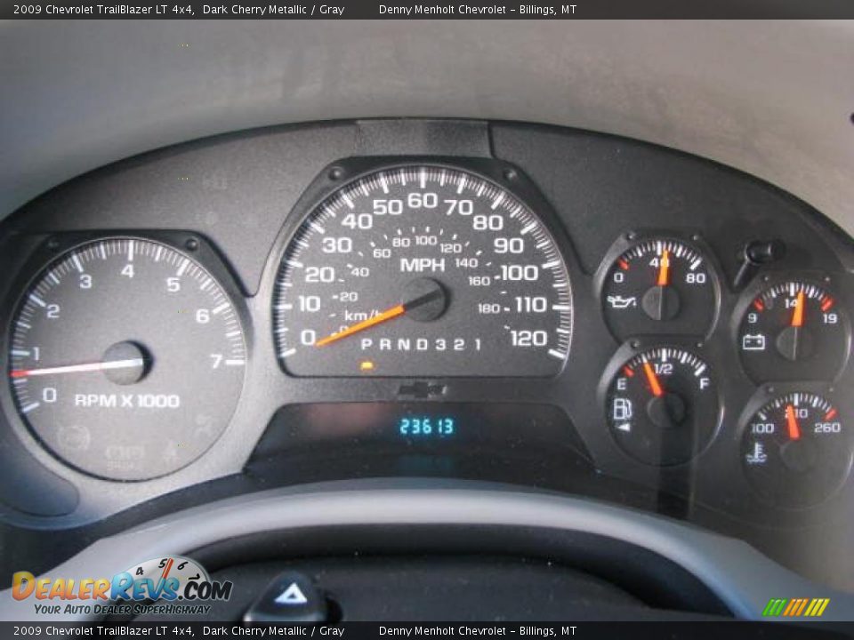 2009 Chevrolet TrailBlazer LT 4x4 Dark Cherry Metallic / Gray Photo #12