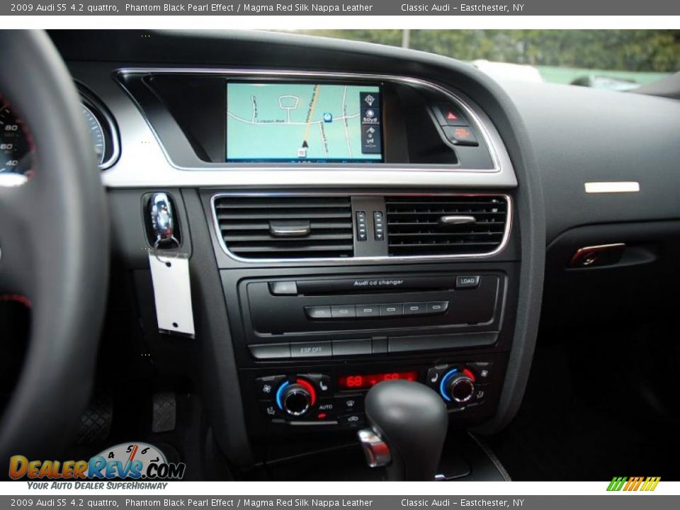 2009 Audi S5 4.2 quattro Phantom Black Pearl Effect / Magma Red Silk Nappa Leather Photo #20