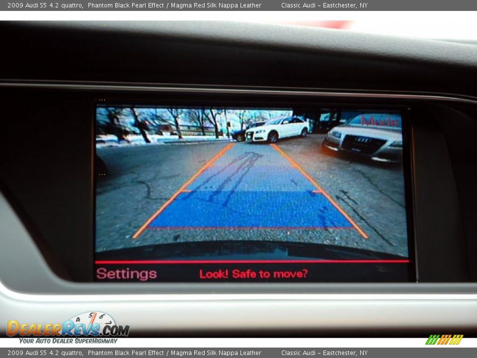 2009 Audi S5 4.2 quattro Phantom Black Pearl Effect / Magma Red Silk Nappa Leather Photo #21