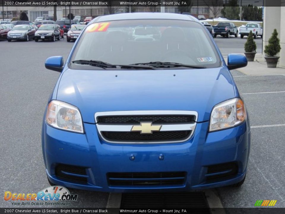 2007 Chevrolet Aveo LS Sedan Bright Blue / Charcoal Black Photo #2