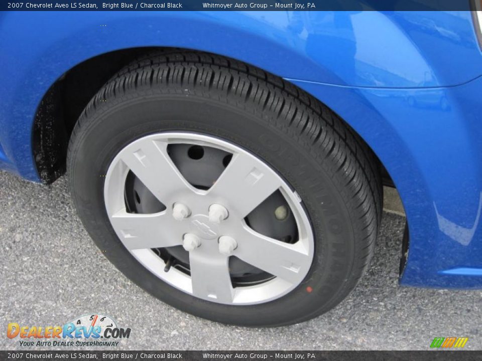 2007 Chevrolet Aveo LS Sedan Bright Blue / Charcoal Black Photo #4