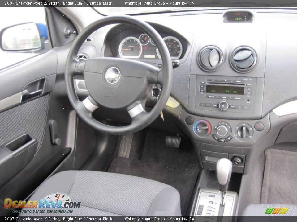 2007 Chevrolet Aveo LS Sedan Bright Blue / Charcoal Black Photo #7