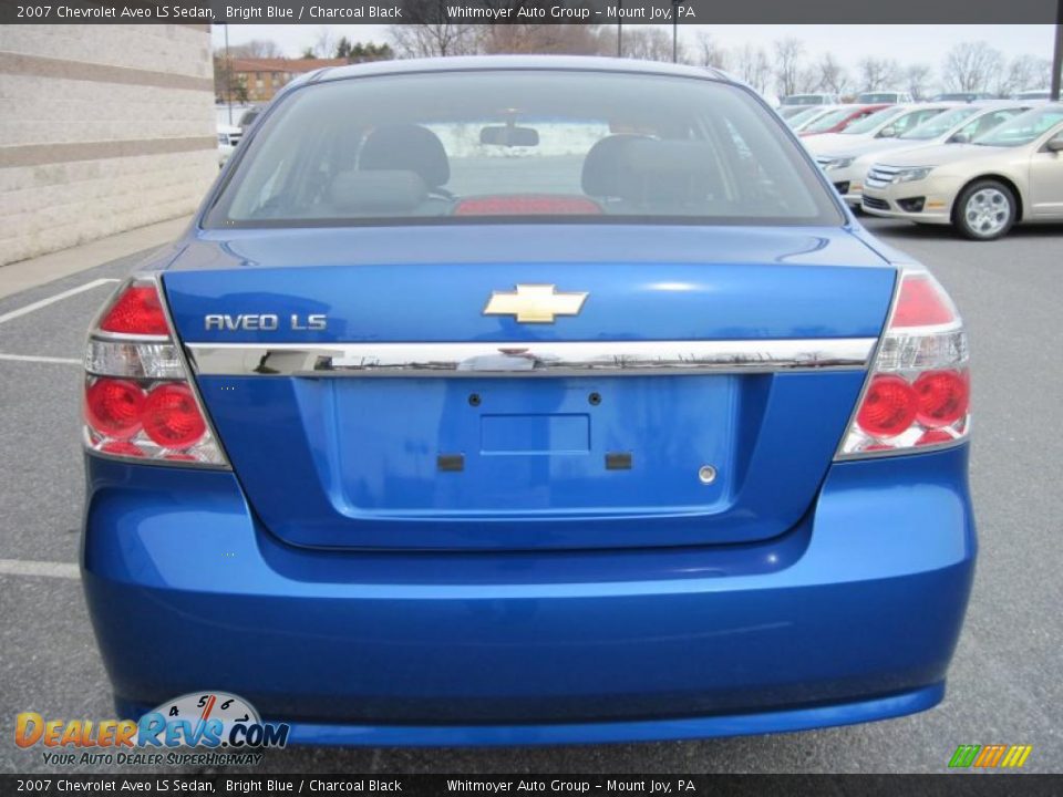 2007 Chevrolet Aveo LS Sedan Bright Blue / Charcoal Black Photo #8