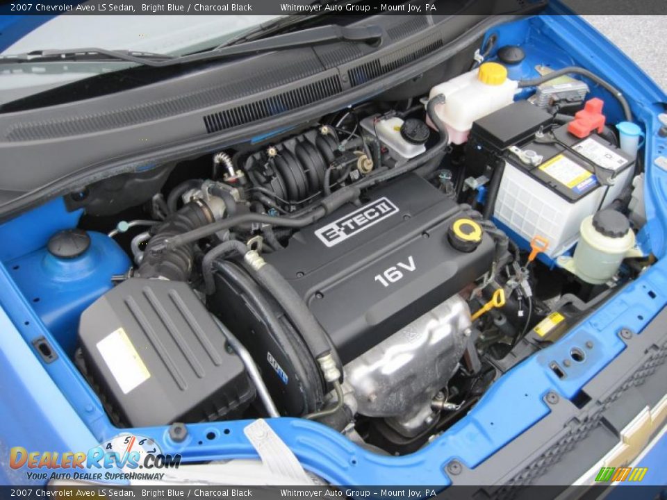 2007 Chevrolet Aveo LS Sedan Bright Blue / Charcoal Black Photo #9