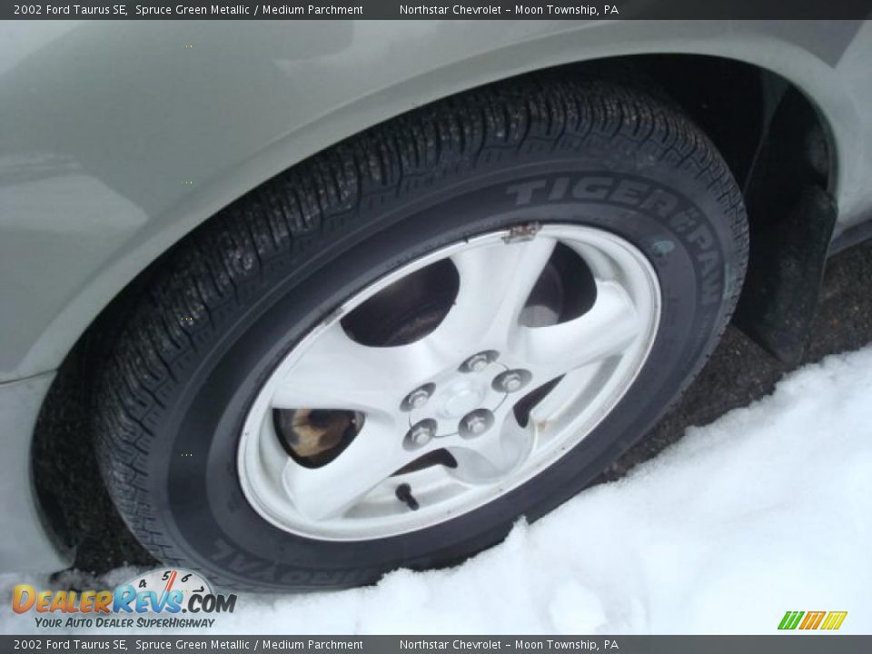 2002 Ford Taurus SE Spruce Green Metallic / Medium Parchment Photo #5