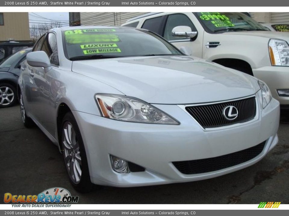 2008 Lexus IS 250 AWD Starfire White Pearl / Sterling Gray Photo #3