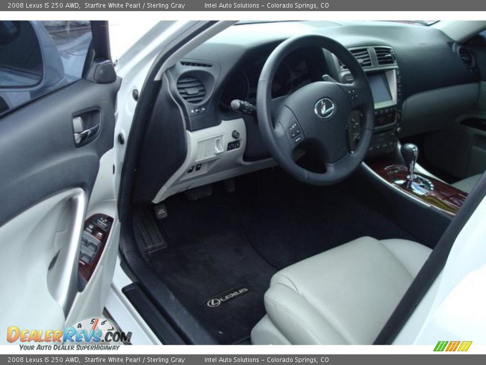 2008 Lexus IS 250 AWD Starfire White Pearl / Sterling Gray Photo #7