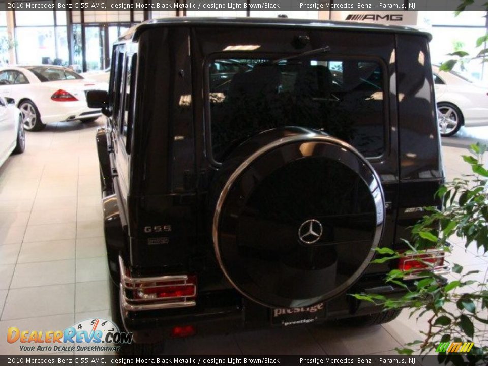 2010 Mercedes-Benz G 55 AMG designo Mocha Black Metallic / designo Light Brown/Black Photo #5