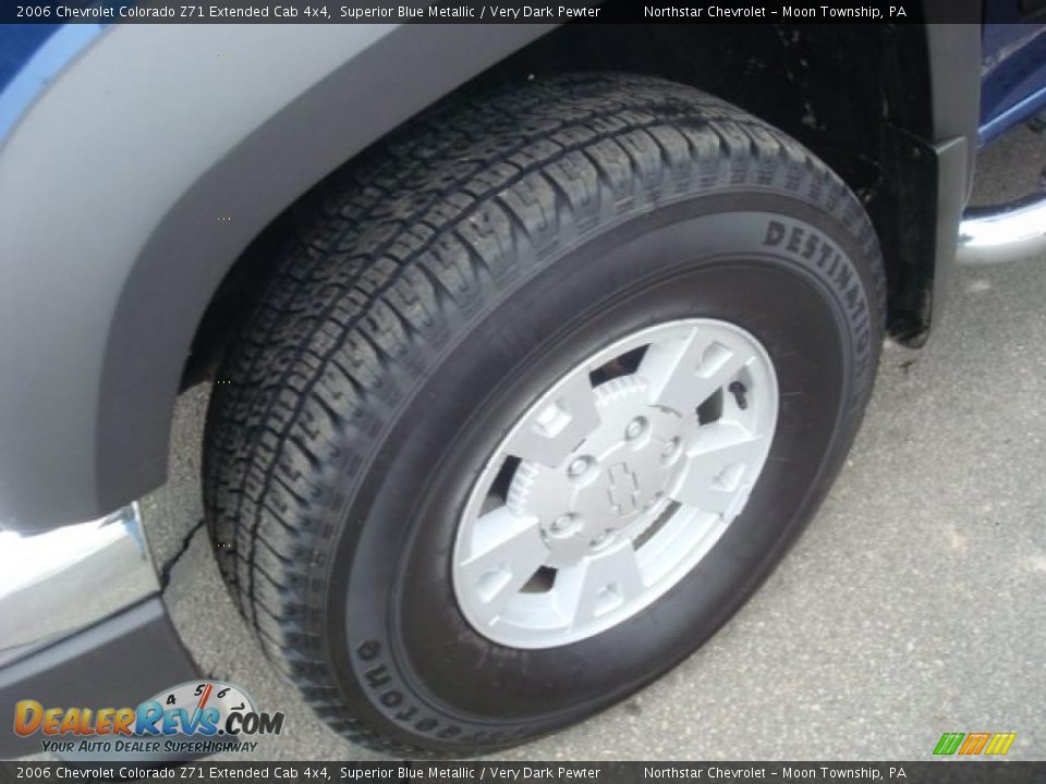 2006 Chevrolet Colorado Z71 Extended Cab 4x4 Superior Blue Metallic / Very Dark Pewter Photo #9
