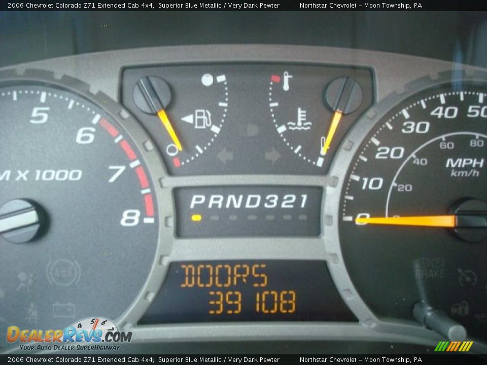 2006 Chevrolet Colorado Z71 Extended Cab 4x4 Superior Blue Metallic / Very Dark Pewter Photo #20