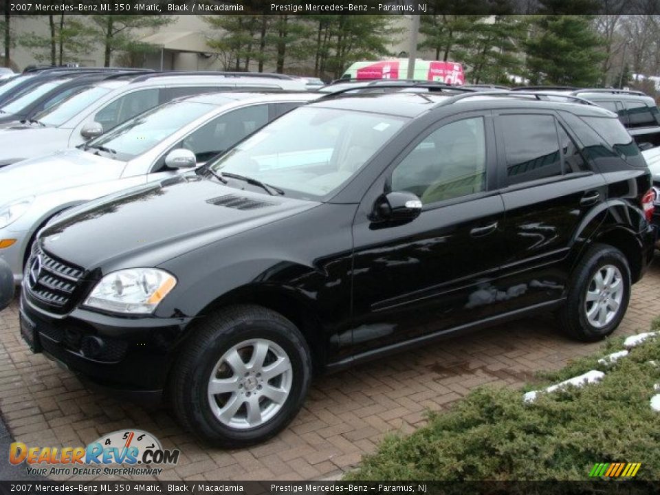 2007 Mercedes-Benz ML 350 4Matic Black / Macadamia Photo #1