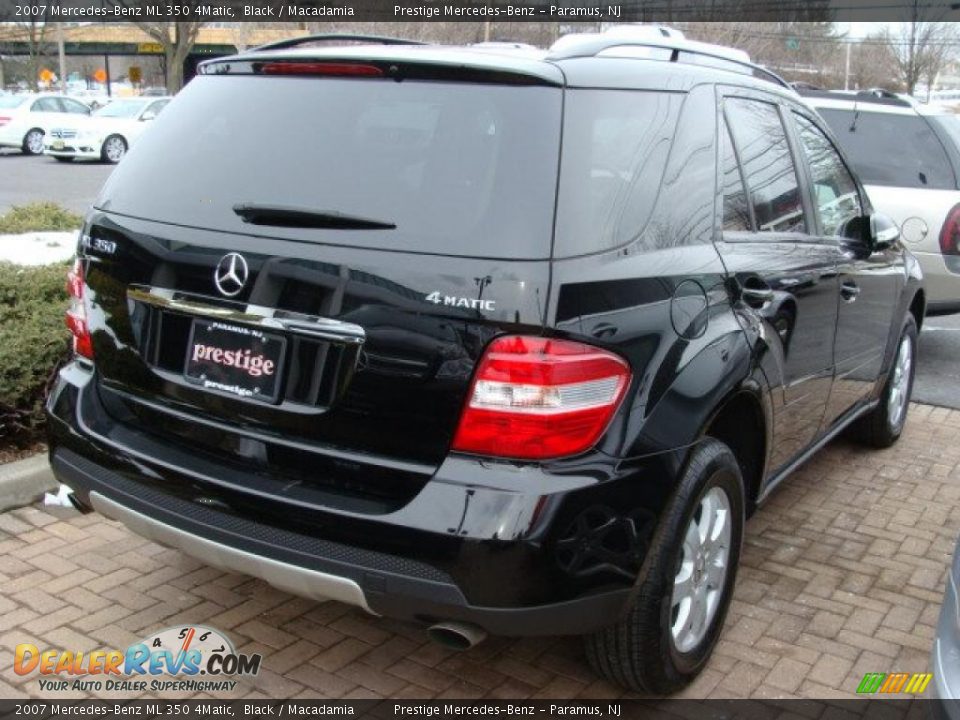 2007 Mercedes-Benz ML 350 4Matic Black / Macadamia Photo #3
