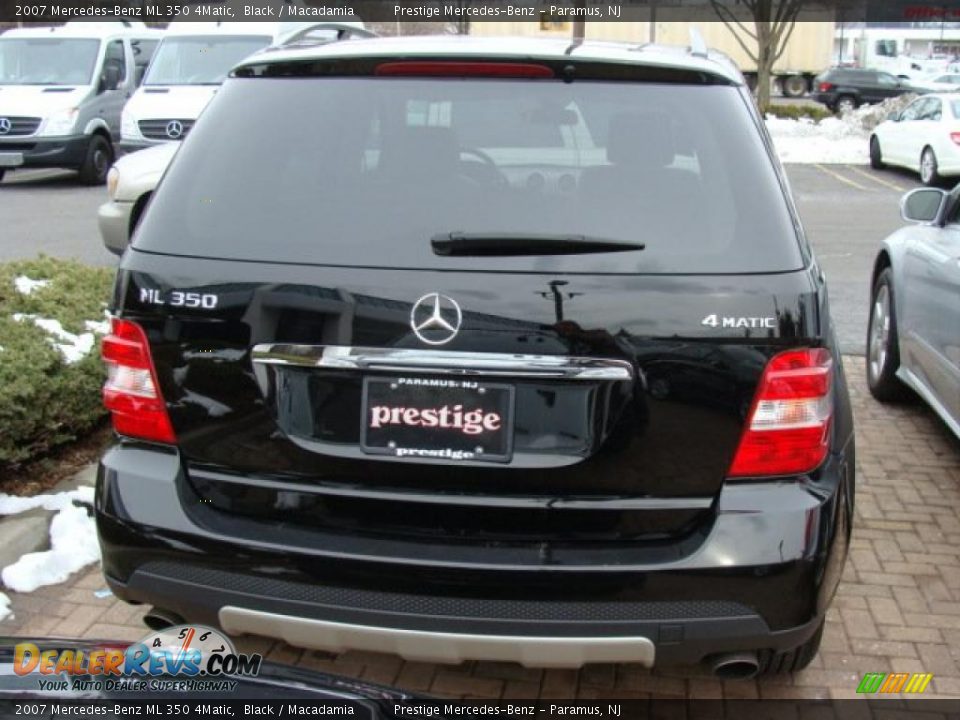 2007 Mercedes-Benz ML 350 4Matic Black / Macadamia Photo #4
