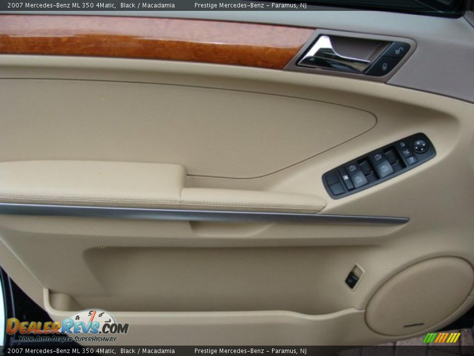 2007 Mercedes-Benz ML 350 4Matic Black / Macadamia Photo #6