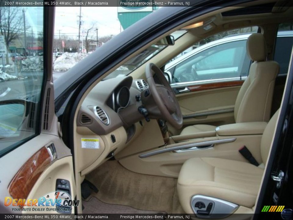 2007 Mercedes-Benz ML 350 4Matic Black / Macadamia Photo #7