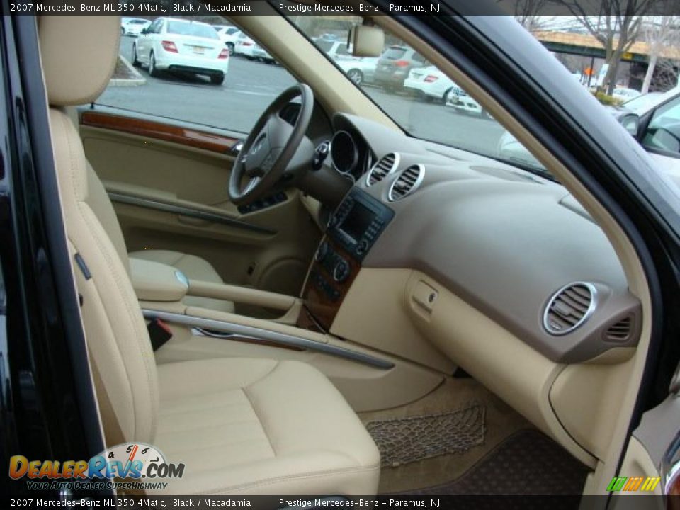 2007 Mercedes-Benz ML 350 4Matic Black / Macadamia Photo #8