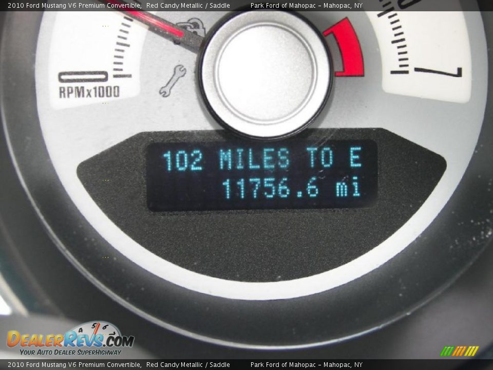 2010 Ford Mustang V6 Premium Convertible Red Candy Metallic / Saddle Photo #10