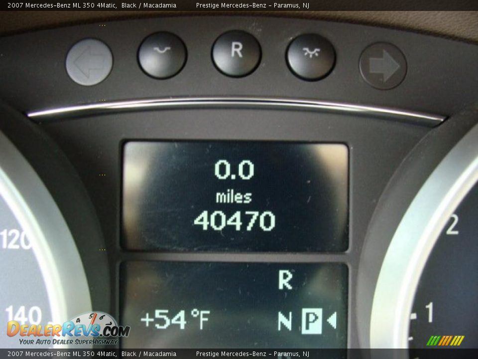 2007 Mercedes-Benz ML 350 4Matic Black / Macadamia Photo #10