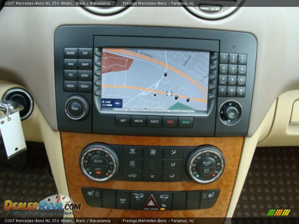 2007 Mercedes-Benz ML 350 4Matic Black / Macadamia Photo #11