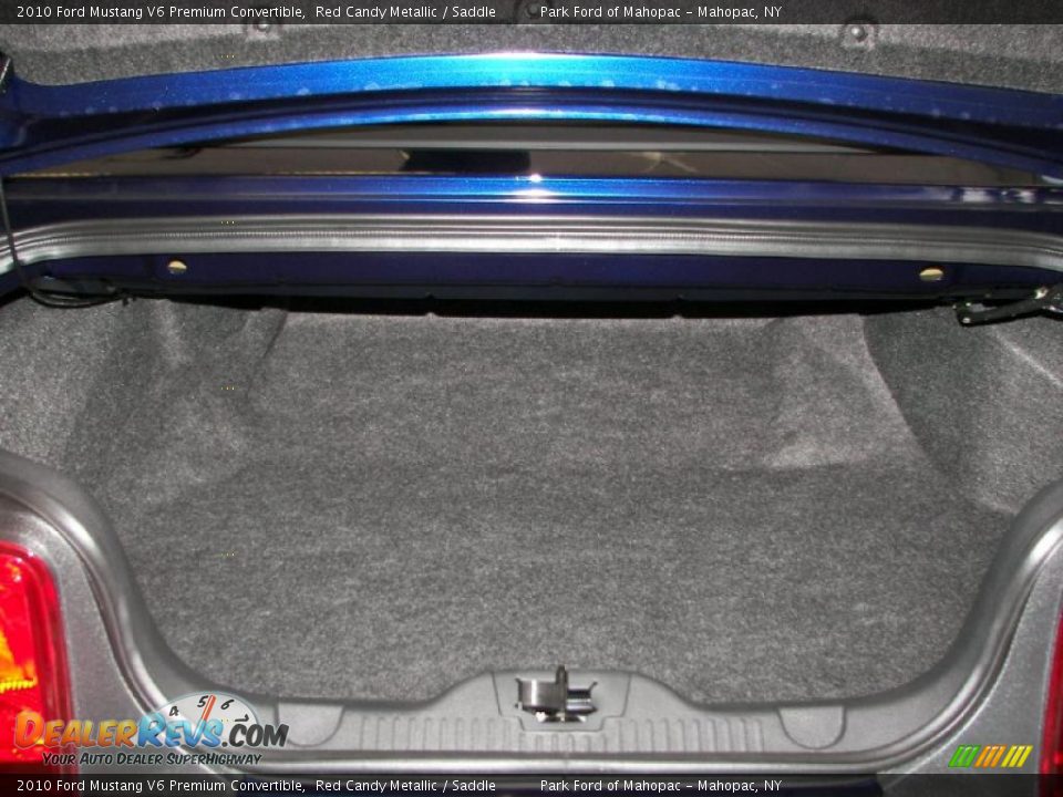 2010 Ford Mustang V6 Premium Convertible Red Candy Metallic / Saddle Photo #13