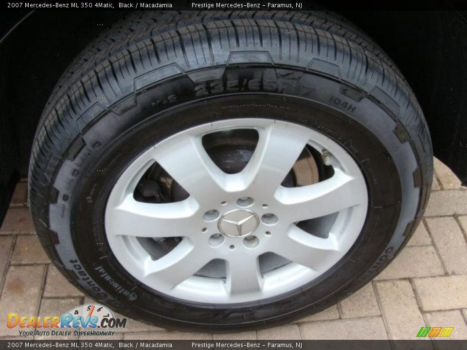 2007 Mercedes-Benz ML 350 4Matic Black / Macadamia Photo #14