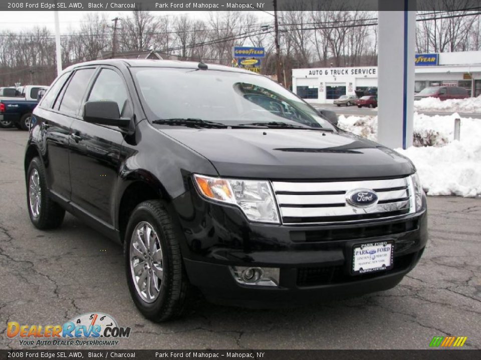 2008 Ford Edge SEL AWD Black / Charcoal Photo #2