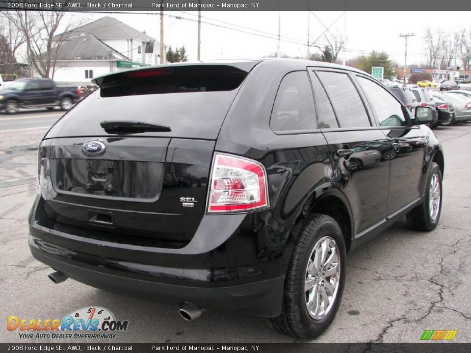 2008 Ford Edge SEL AWD Black / Charcoal Photo #3