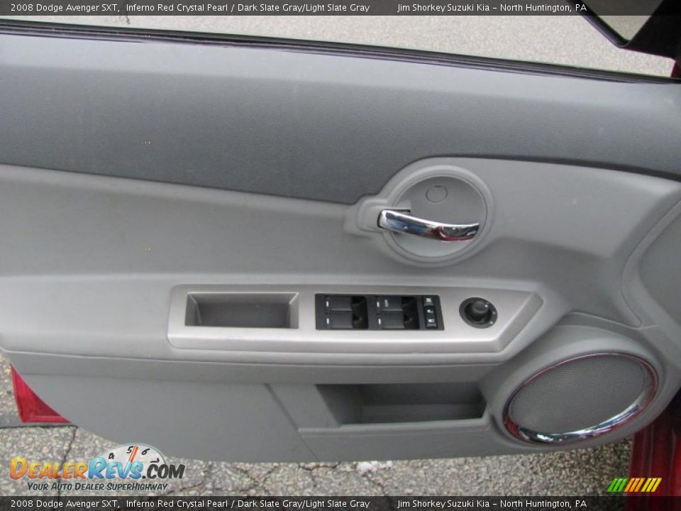 2008 Dodge Avenger SXT Inferno Red Crystal Pearl / Dark Slate Gray/Light Slate Gray Photo #7