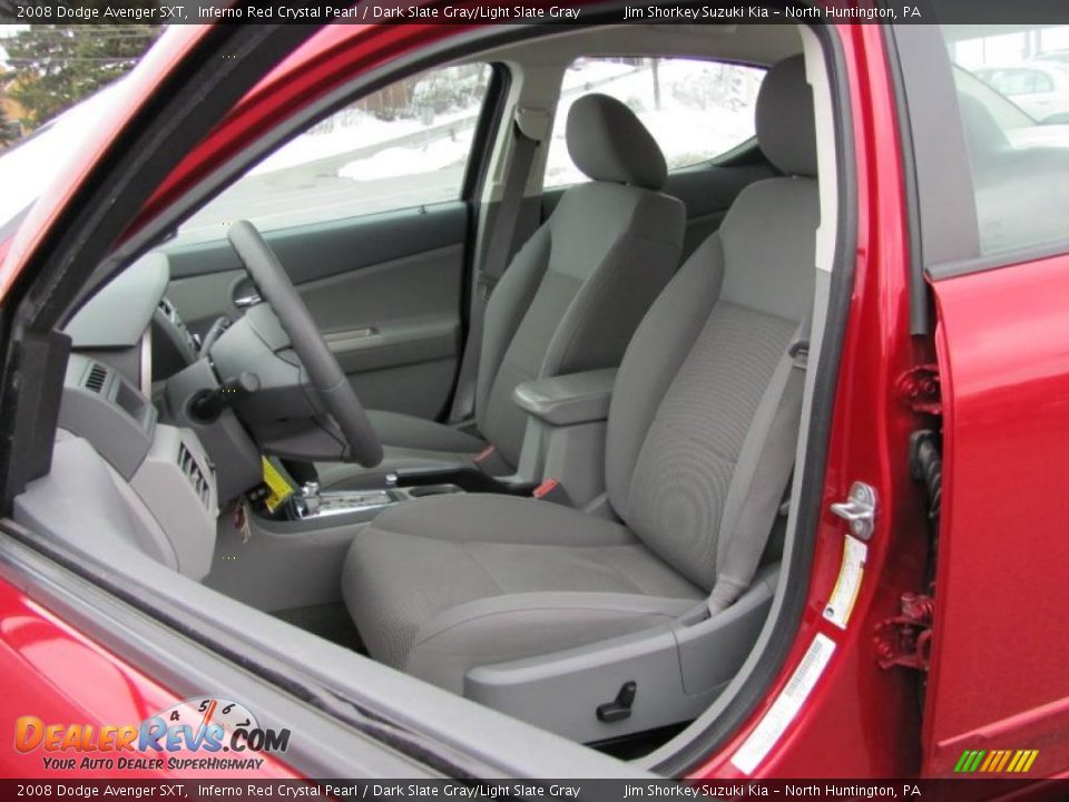 2008 Dodge Avenger SXT Inferno Red Crystal Pearl / Dark Slate Gray/Light Slate Gray Photo #8