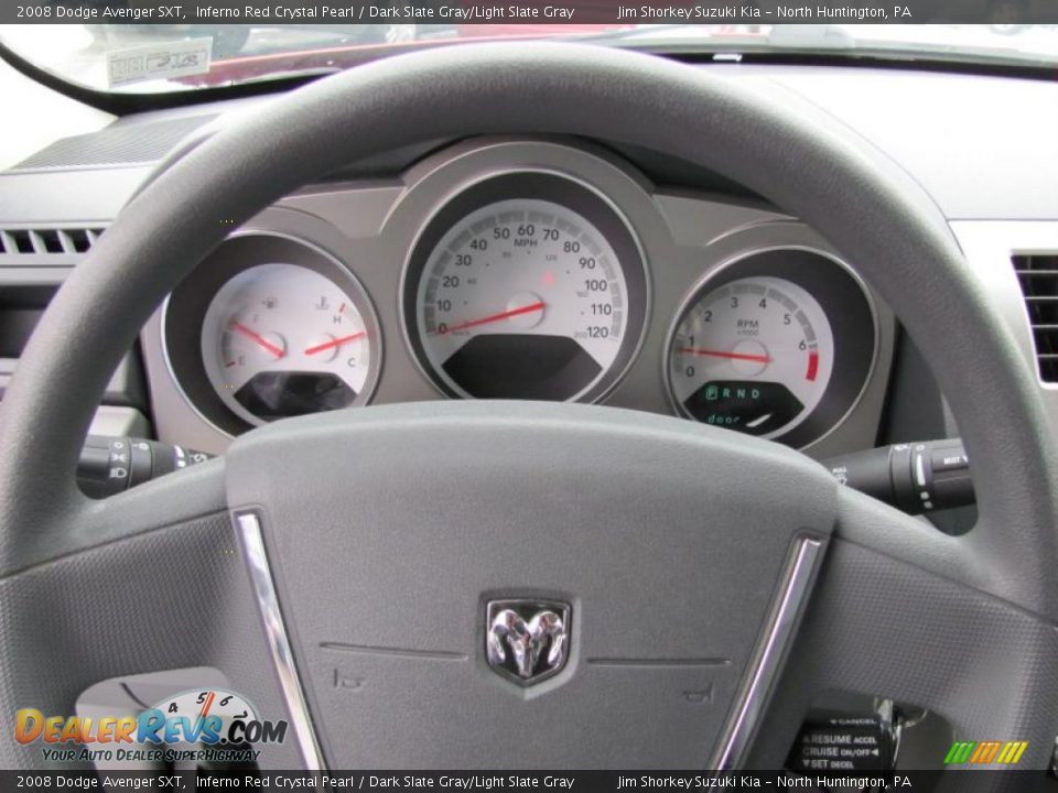 2008 Dodge Avenger SXT Inferno Red Crystal Pearl / Dark Slate Gray/Light Slate Gray Photo #11