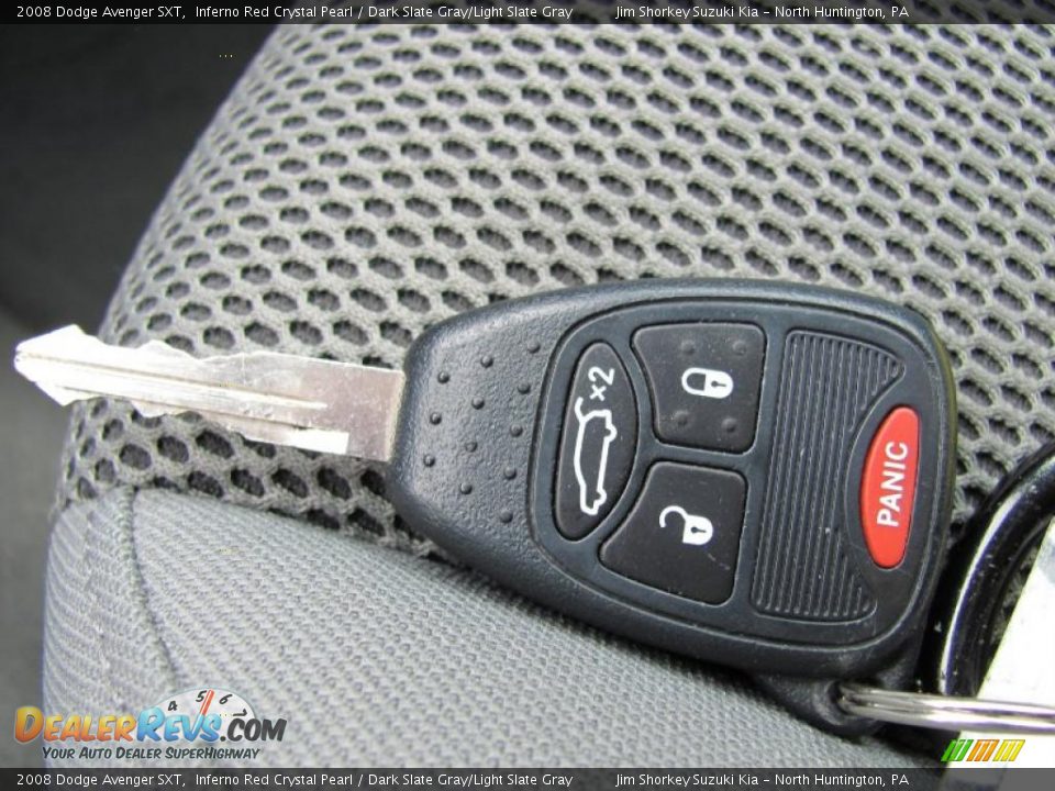 2008 Dodge Avenger SXT Inferno Red Crystal Pearl / Dark Slate Gray/Light Slate Gray Photo #12