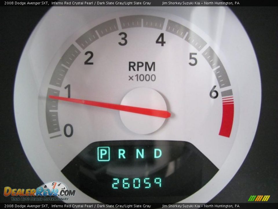 2008 Dodge Avenger SXT Inferno Red Crystal Pearl / Dark Slate Gray/Light Slate Gray Photo #15