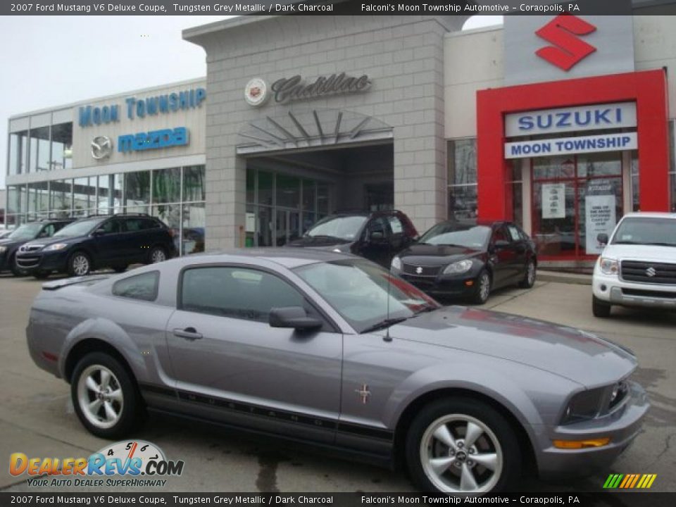 2007 Ford Mustang V6 Deluxe Coupe Tungsten Grey Metallic / Dark Charcoal Photo #1