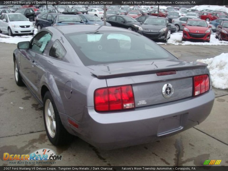 2007 Ford Mustang V6 Deluxe Coupe Tungsten Grey Metallic / Dark Charcoal Photo #4