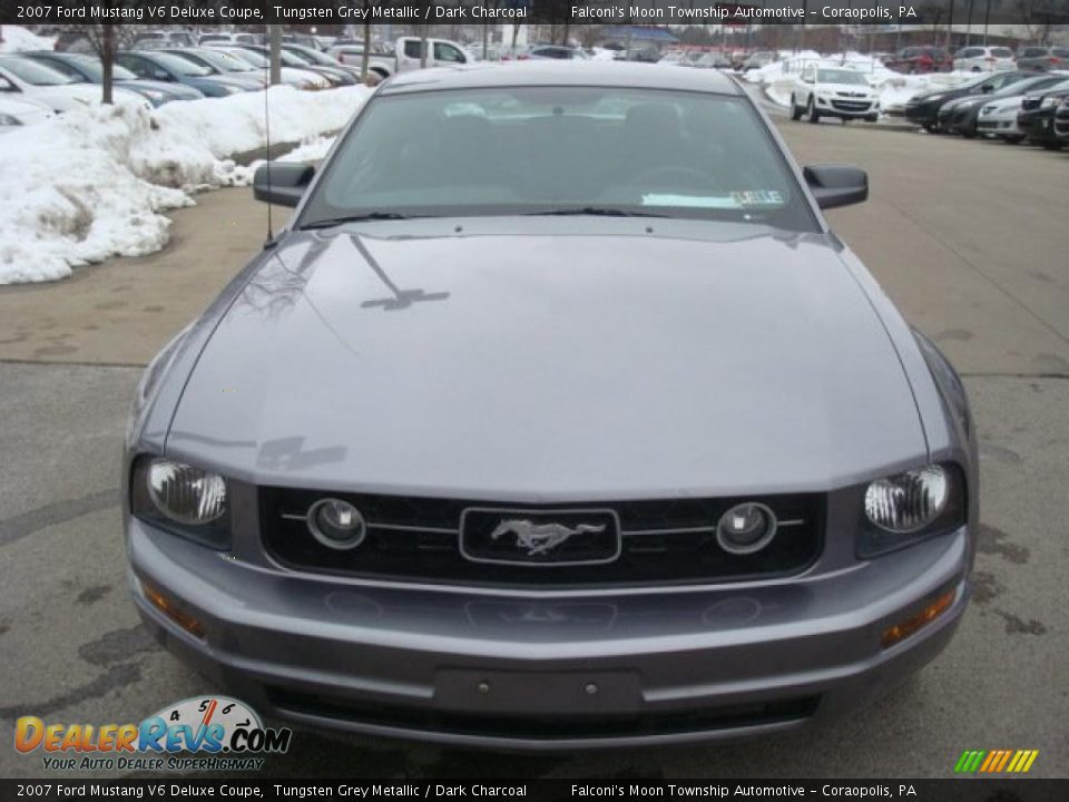 2007 Ford Mustang V6 Deluxe Coupe Tungsten Grey Metallic / Dark Charcoal Photo #6
