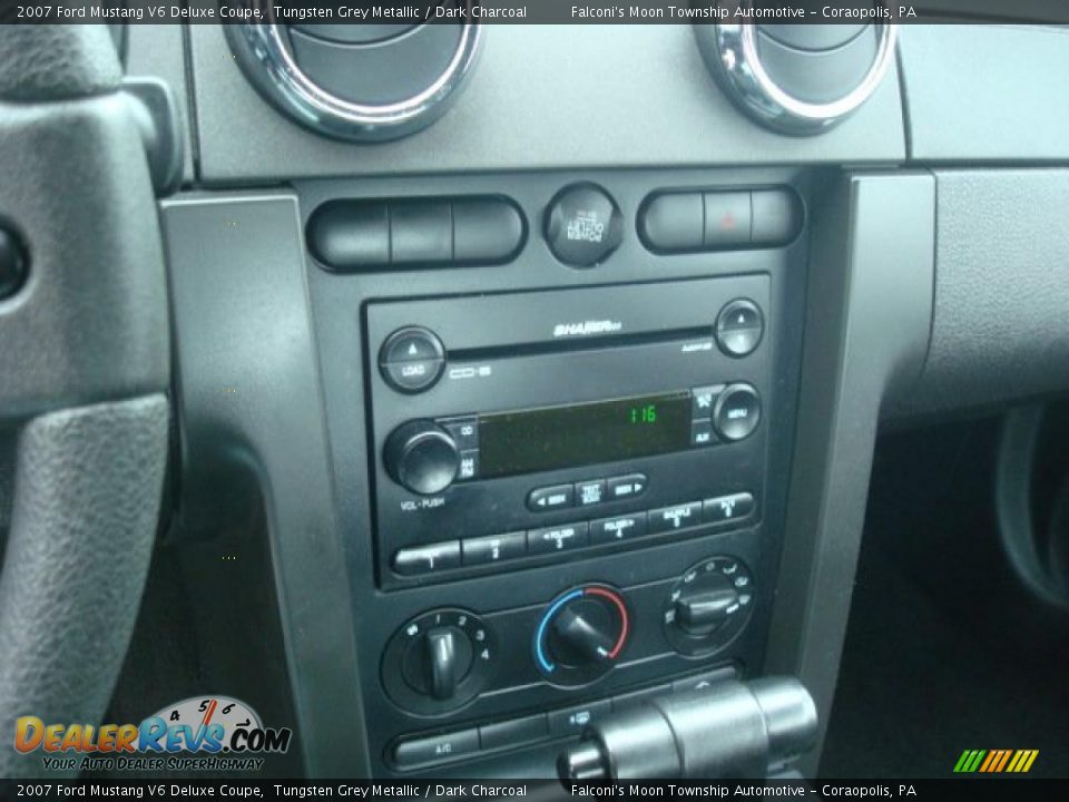 2007 Ford Mustang V6 Deluxe Coupe Tungsten Grey Metallic / Dark Charcoal Photo #13