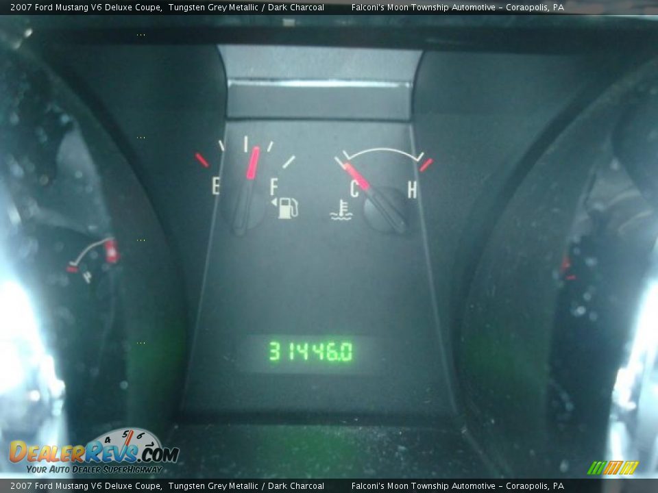 2007 Ford Mustang V6 Deluxe Coupe Tungsten Grey Metallic / Dark Charcoal Photo #15