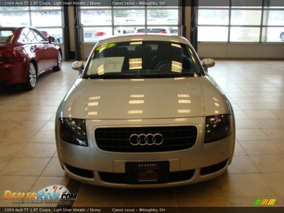 2004 Audi TT 1.8T Coupe Light Silver Metallic / Ebony Photo #2