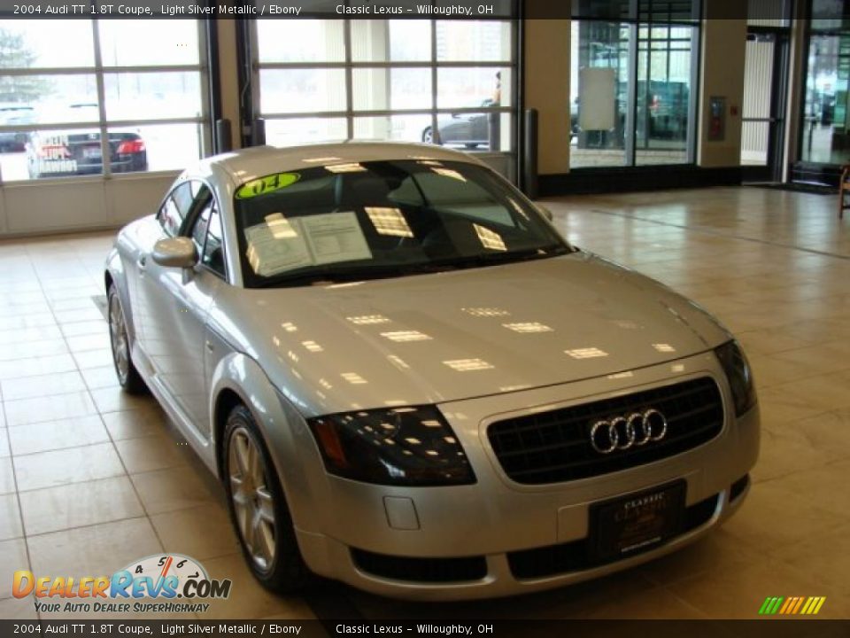 2004 Audi TT 1.8T Coupe Light Silver Metallic / Ebony Photo #3