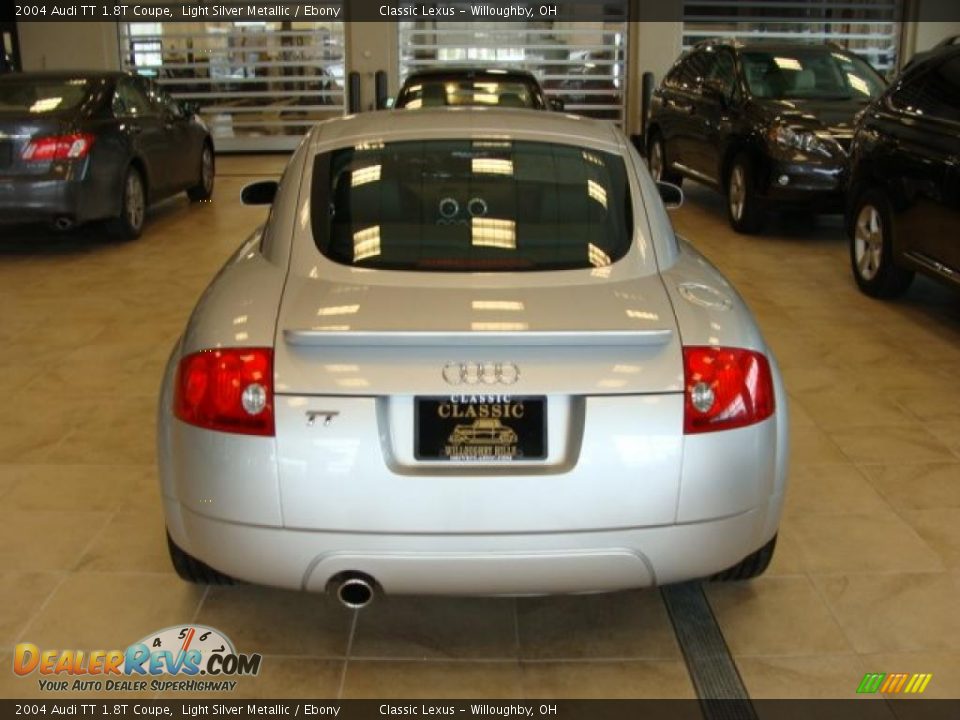 2004 Audi TT 1.8T Coupe Light Silver Metallic / Ebony Photo #4