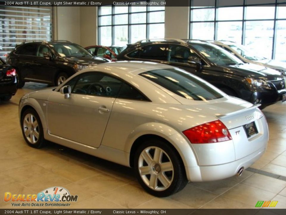 2004 Audi TT 1.8T Coupe Light Silver Metallic / Ebony Photo #5