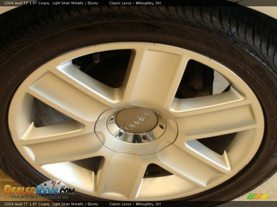2004 Audi TT 1.8T Coupe Light Silver Metallic / Ebony Photo #6