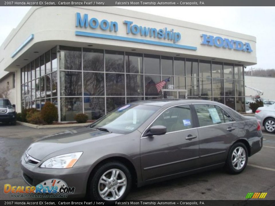 2007 Honda Accord EX Sedan Carbon Bronze Pearl / Ivory Photo #1