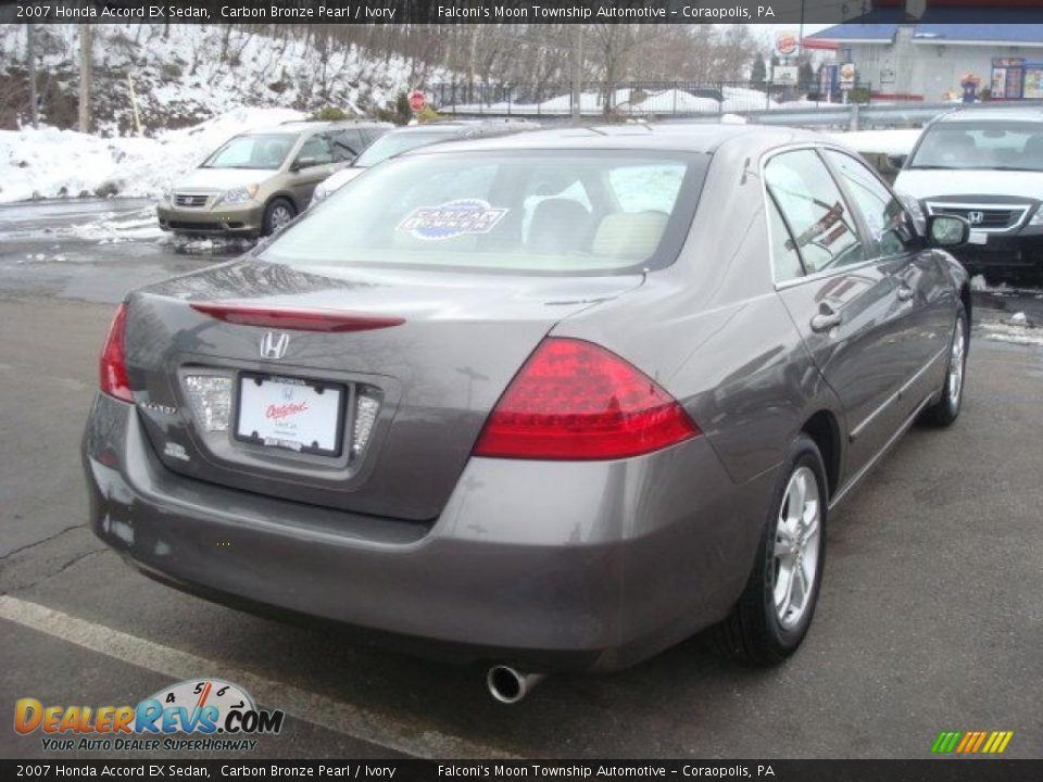 2007 Honda Accord EX Sedan Carbon Bronze Pearl / Ivory Photo #4
