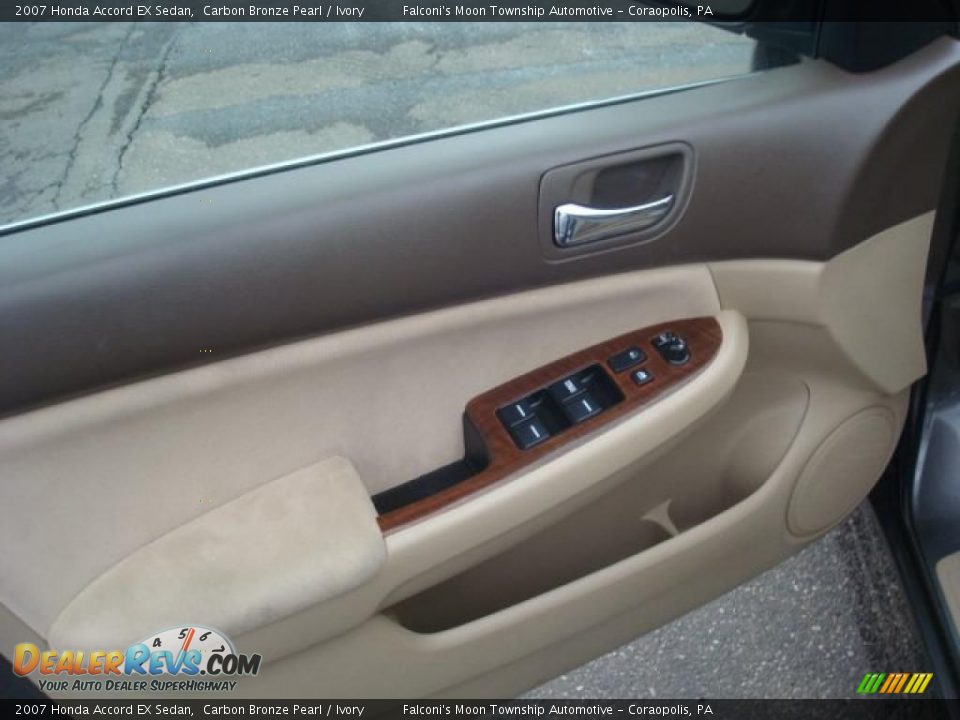 2007 Honda Accord EX Sedan Carbon Bronze Pearl / Ivory Photo #11