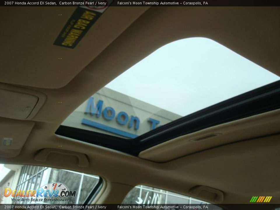 2007 Honda Accord EX Sedan Carbon Bronze Pearl / Ivory Photo #12