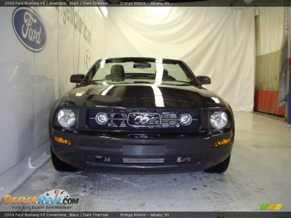 2009 Ford Mustang V6 Convertible Black / Dark Charcoal Photo #3