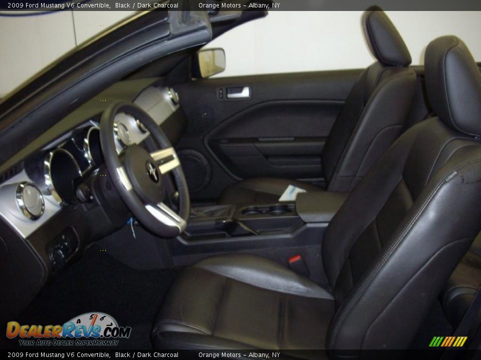 2009 Ford Mustang V6 Convertible Black / Dark Charcoal Photo #12