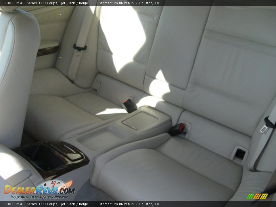 2007 BMW 3 Series 335i Coupe Jet Black / Beige Photo #3