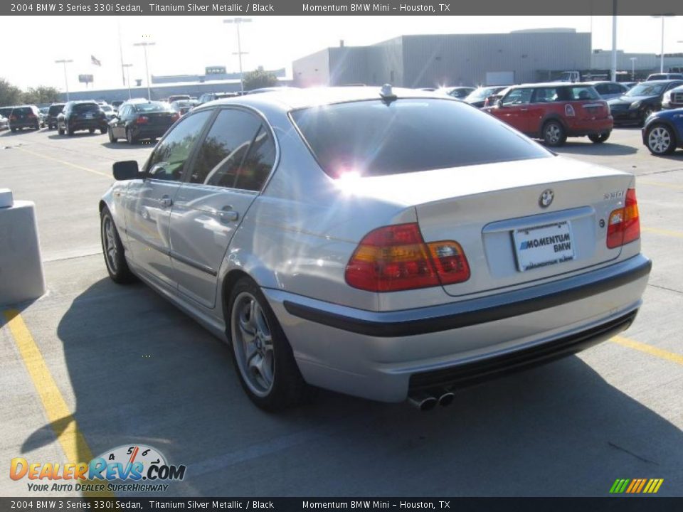 2004 BMW 3 Series 330i Sedan Titanium Silver Metallic / Black Photo #2